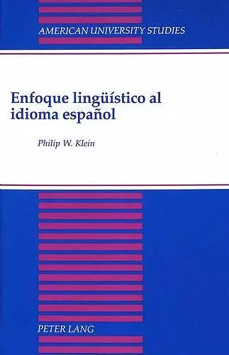 Enfoque Lingueistico Al Idioma Espanol cover