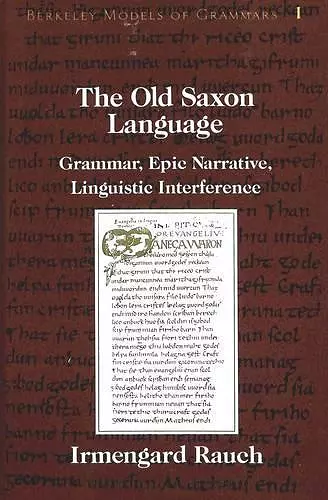 The Old Saxon Language cover