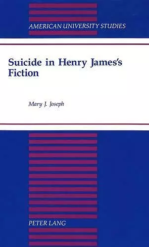 Suicide in Henry James's Fiction cover