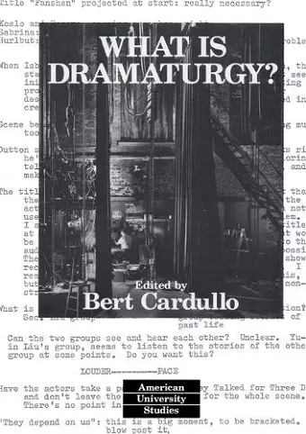 What is Dramaturgy? cover