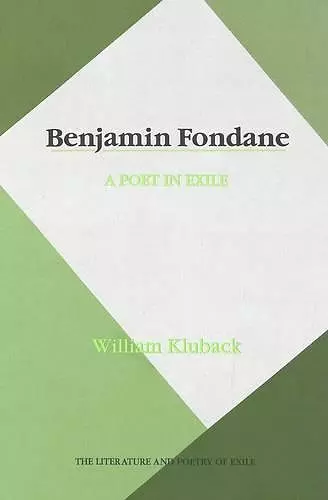 Benjamin Fondane cover