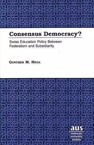 Consensus Democracy? cover