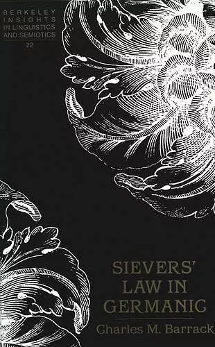 Sievers' Law in Germanic cover