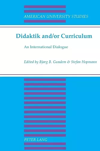 Didaktik and/or Curriculum cover