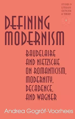 Defining Modernism cover