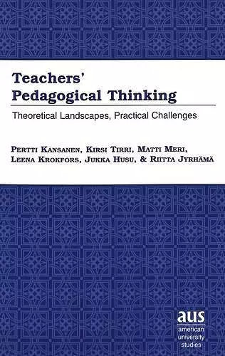 Teachers' Pedagogical Thinking cover