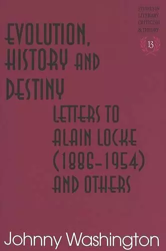 Evolution, History and Destiny cover