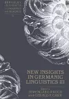 New Insights in Germanic Linguistics III cover