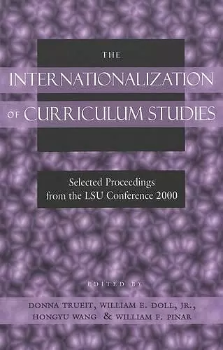 The Internationalization of Curriculum Studies cover