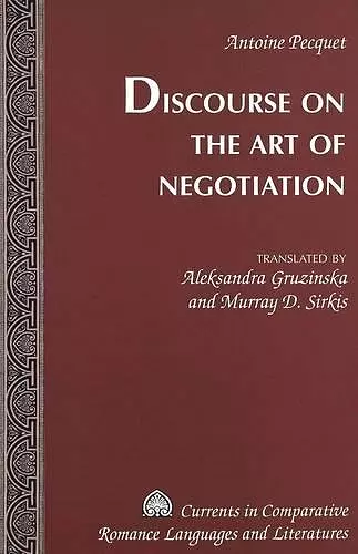 Discourse on the Art of Negotiation cover