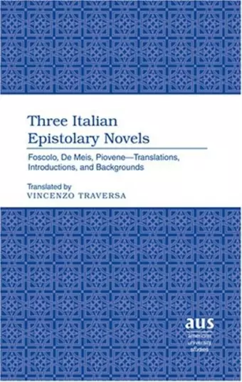 Three Italian Epistolary Novels cover
