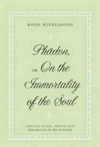 Phaedon, or On the Immortality of the Soul cover