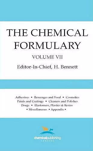 The Chemical Formulary, Volume 7 cover