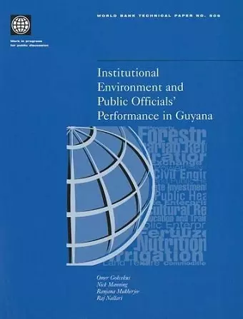 Institutional Environment and Public Officials' Performance in Guyana cover