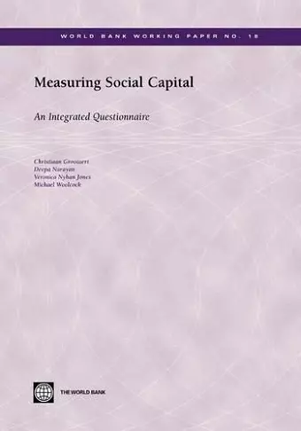 Measuring Social Capital cover