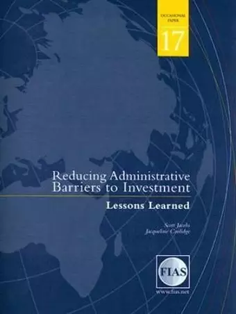 Reducing Administrative Barriers to Investment cover