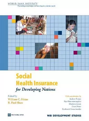 Social Health Insurance for Developing Nations cover