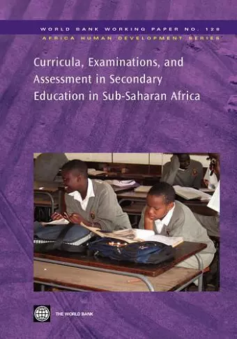 Curricula, Examinations, and Assessment in Secondary Education in Sub-Saharan Africa cover