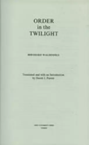 Order in the Twilight cover