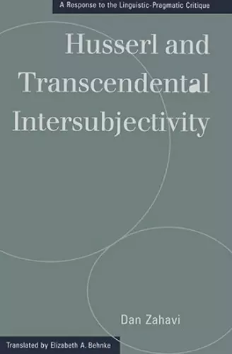 Husserl and Transcendental Intersubjectivity cover