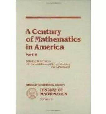 A Century of Mathematics in America, Part 2 cover
