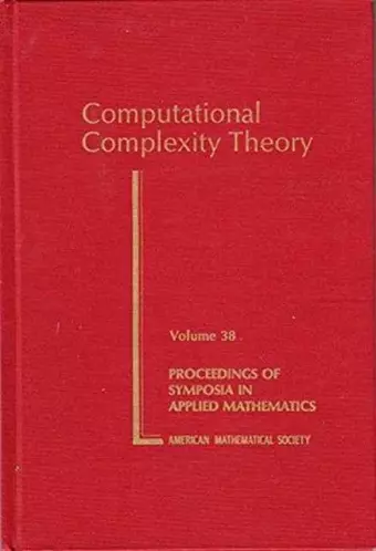 Computational Complexity Theory cover