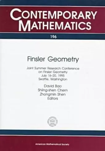 Finsler Geometry cover