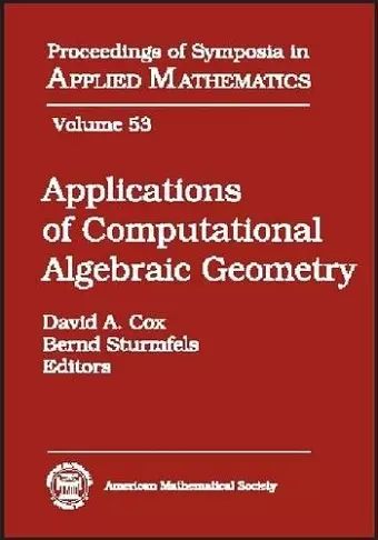 Applications of Computational Algebraic Geometry cover