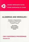 Algebras and Modules, Volume 1 cover