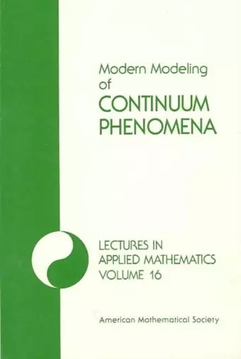 Modern Modeling of Continuum Phenomena cover