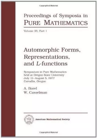 Automorphic Forms, Representations and L-Functions cover