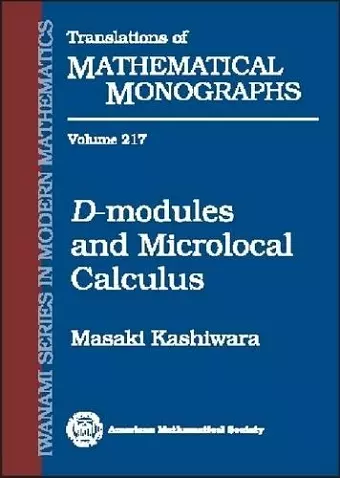 D-modules and Microlocal Calculus cover