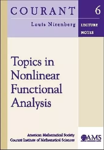 Topics in Nonlinear Functional Analysis cover