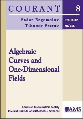 Algebraic Curves and One-dimensional Fields cover