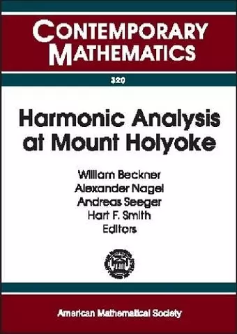 Harmonic Analysis at Mount Holyoke cover