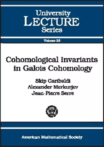 Cohomological Invariants in Galois Cohomology cover