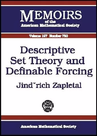 Descriptive Set Theory and Definable Forcing cover