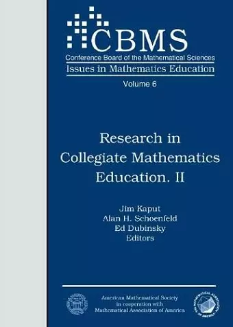 Mathematicians and Education Reform 1989-1990 cover