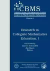 Research in Collegiate Mathematics Education I cover