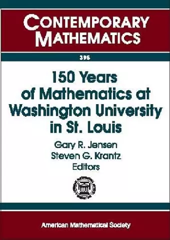 150 Years of Mathematics at Washington University in St. Louis cover