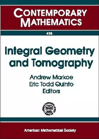 Integral Geometry and Tomography cover