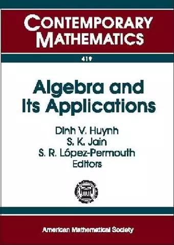 Algebra and Its Applications cover