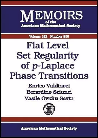 Flat Level Set Regularity of p-Laplace Phase Transitions cover