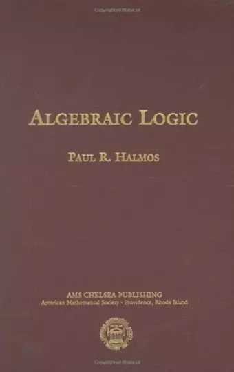 Algebraic Logic cover