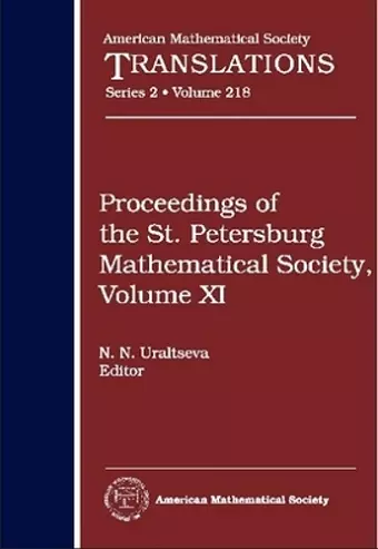 Proceedings of the St. Petersburg Mathematical Society, Volume 11 cover