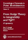 From Hodge Theory to Integrability and TQFT cover