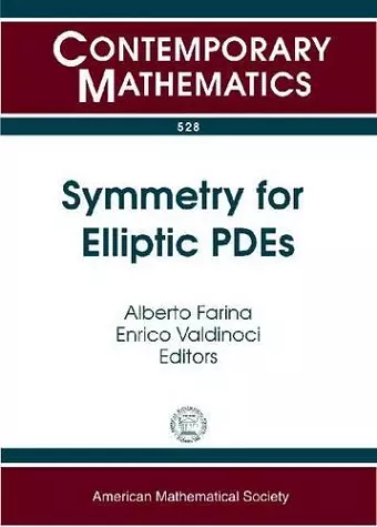 Symmetry for Elliptic PDEs cover