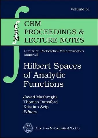 Hilbert Spaces of Analytic Functions cover