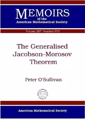 The Generalised Jacobson-Morosov Theorem cover