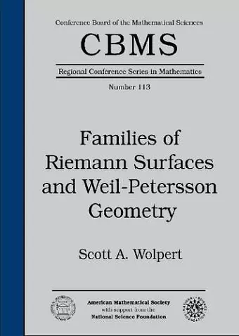 Families of Riemann Surfaces and Weil-Petersson Geometry cover